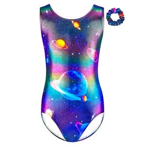 NWT Poly Unicorn size 6 (children's small) girls' leotard.